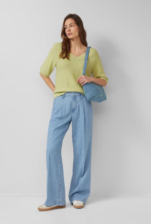 Produktbild s.Oliver Strickpullover aus Baumwollmix mit V-Ausschnitt (48)