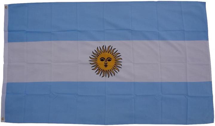 Produktbild trends4cents XXL Flagge Argentinien 250 x 150 cm Fahne mit 3 Ösen 100g/m² Stoffgewicht Hissflagge (250 x 150 cm)