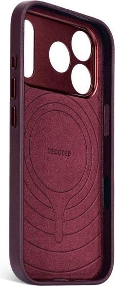 Actual product image Decoded Leather Backcover Apple iPhone 17 Pro Max Dark Ruby (Apple iPhone 17 Pro Max)