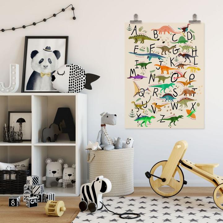 Produktbild Trenddeko Dinosaurier Alphabet (60 x 80 cm)