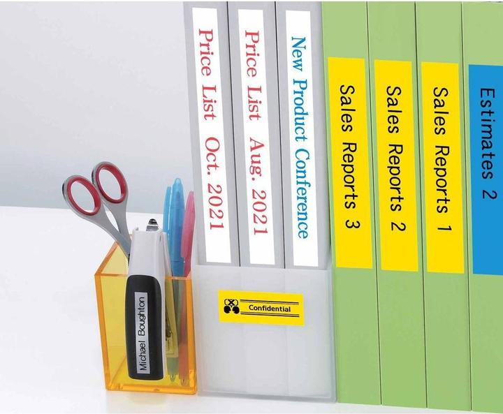 Produktbild Casio XR-9BU1, 9mm schwarz auf blau, 8 Meter (0.90 cm, Blau)