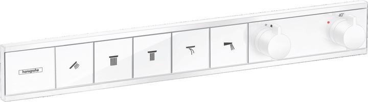 Produktbild hansgrohe HG Fertigmontageset RAINSELECT f UP-Thermostat 5 Verbraucher mattweiss