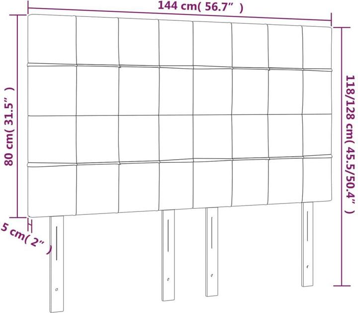 Produktbild VidaXL Danilo (144 x 5 x 128 cm)
