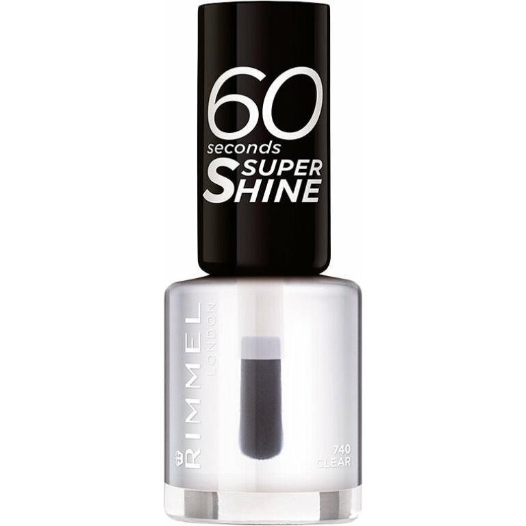 Rimmel London, Nagellack, 60 SECONDS super shine #740-clear (740, Farblack)