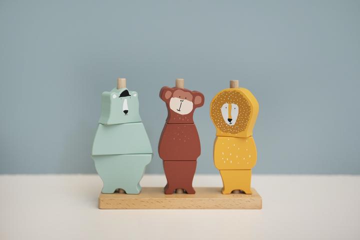 Actual product image Trixie Baby Wood pile puzzle animals