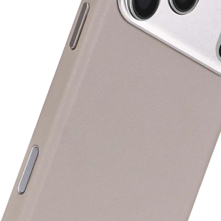 Actual product image Decoded Leather Backcover Apple iPhone 17 Pro Solid Clay (Apple iPhone 17 Pro)