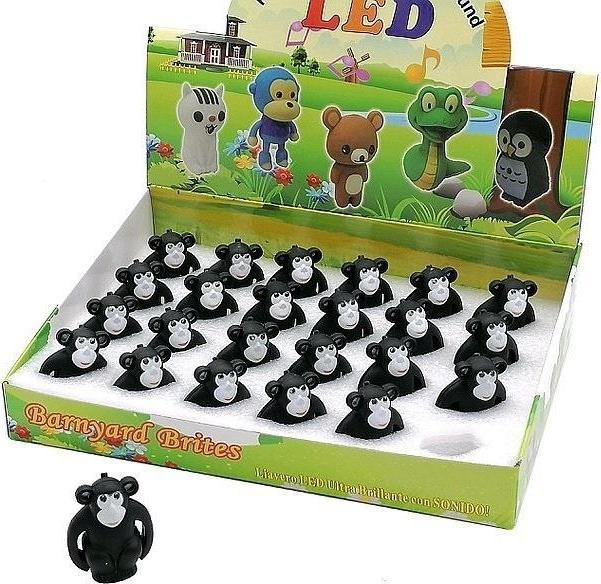 Image du produit Adar Affen-Licht-Sound-Schlüsselanhänger (24 Stück)