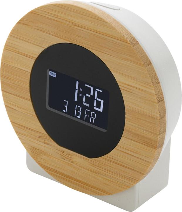 Actual product image Xd Collection Utah Recycled ABS Plastic Round Digital Desk Clock