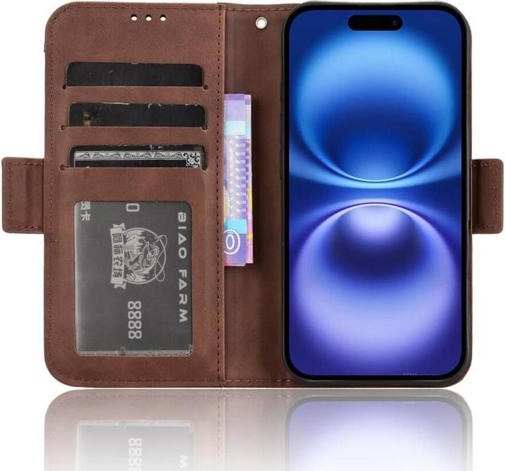 Produktbild Cover-Discount iPhone 16 - Etui viele Kartenfächer (Apple iPhone 16)