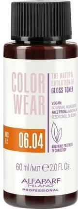 Actual product image Alfaparf Colour Wear Gloss Toner 06.04 60ml