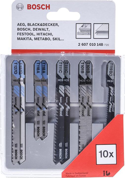 Produktbild Bosch Professional Zubehör 10tlg. Stichsägeblatt-Set Holz