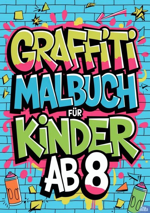 Produktbild Graffiti Malbuch für Kinder ab 8