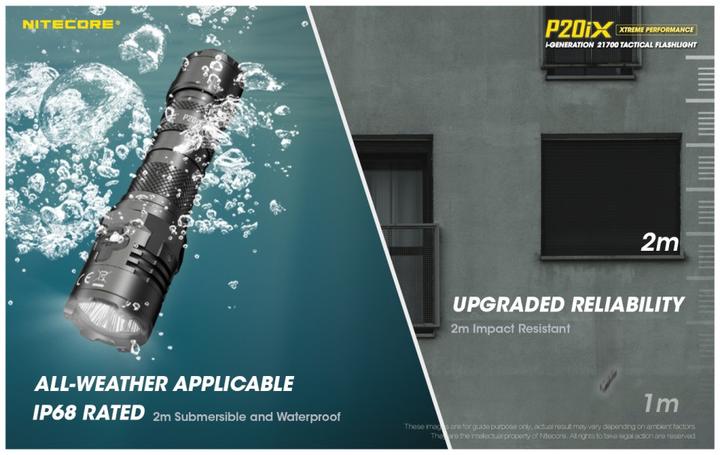 Image du produit Nitecore P20iX - 4000 lumens (14 cm, 4000 lm)