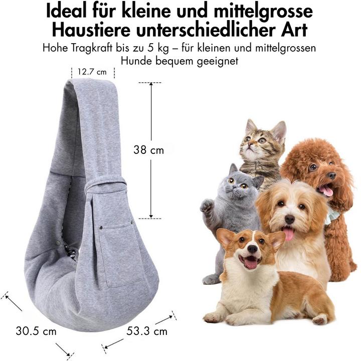 Actual product image Suba Dog carrier bag (Dog, Breathable, Safety closure, Washable)