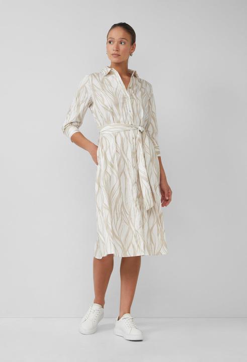 Produktbild S.Oliver Kleid Hemdblusenkleid aus Popeline in Midilänge mit All-over-Print (48)