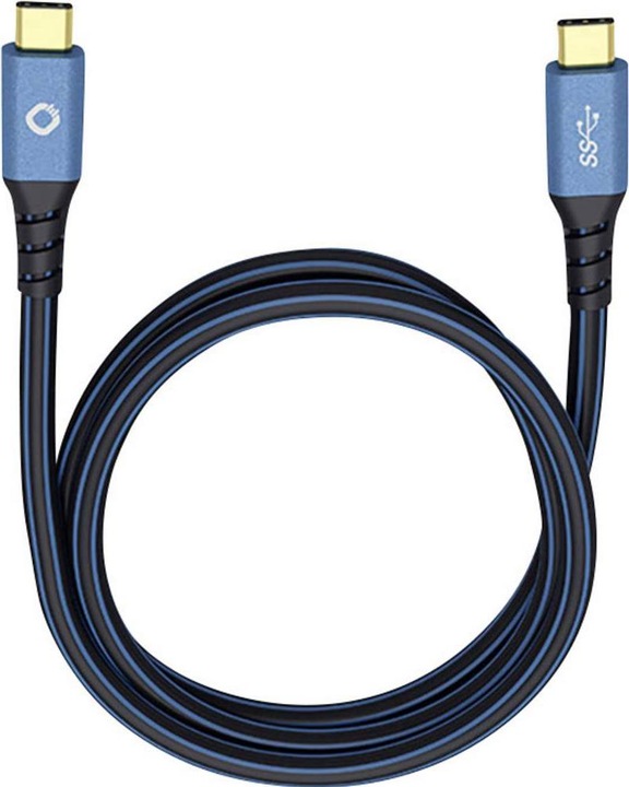 Produktbild Oehlbach USB 3.2 Gen 1 (USB 3.0) Anschlusskabel (1x C™ Stecker 1x Stecker) 3.00 m vergoldete Steckkontakte (3 m, USB 4.0)