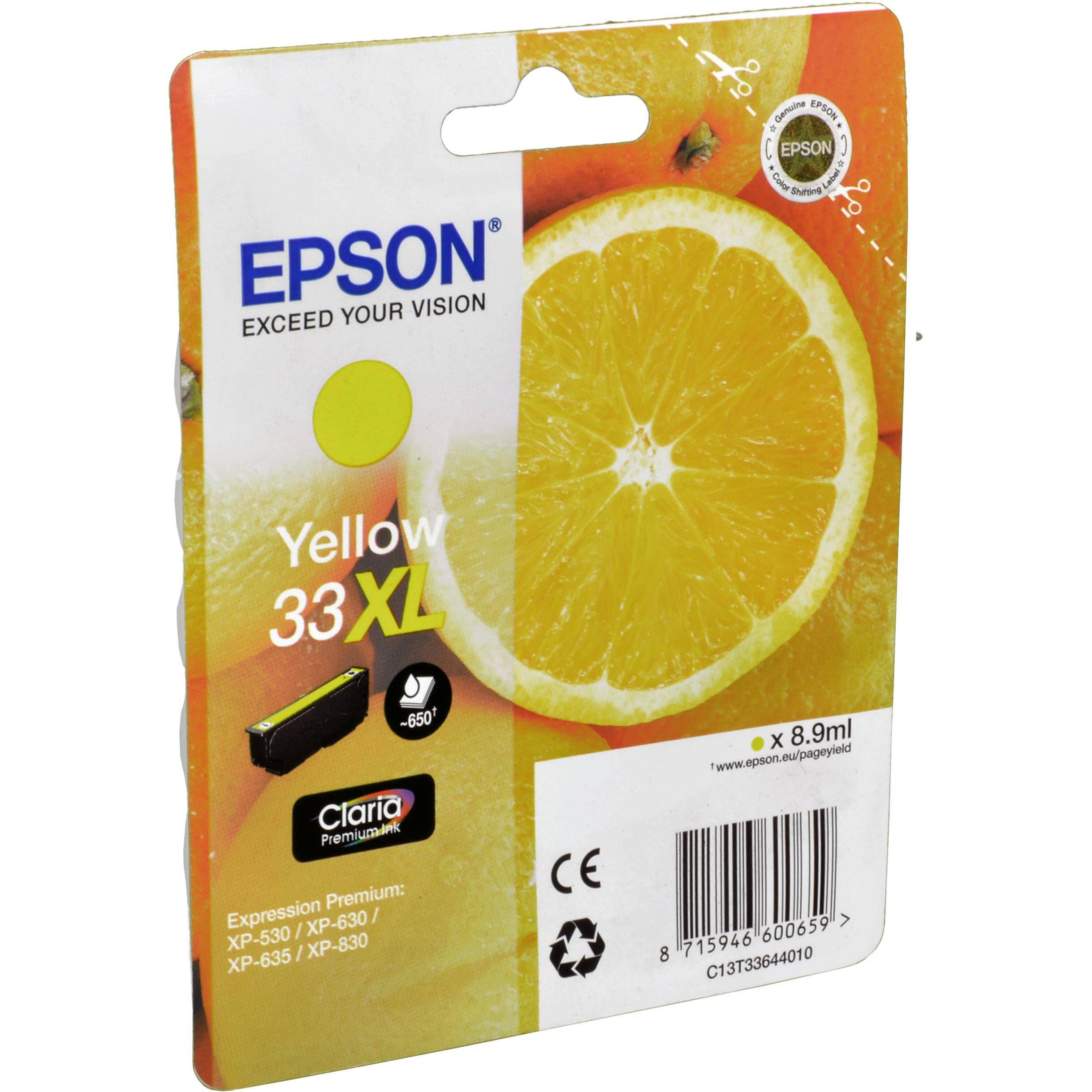 Epson, Druckerpatrone, 33XL Claria Premium (Y)