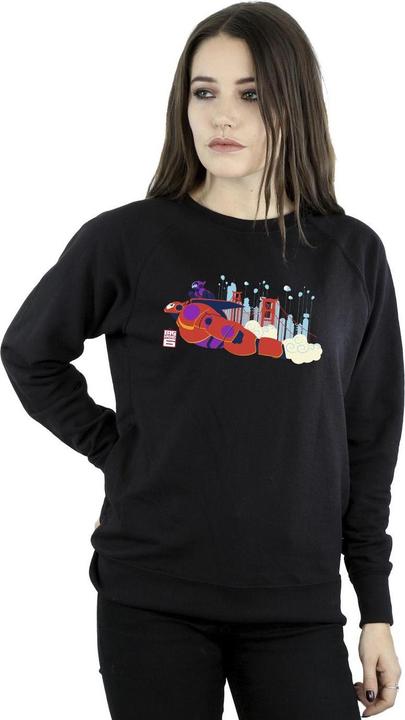 Actual product image Disney Womens/Ladies Big Hero 6 Baymax Hiro Bridge Sweatshirt (L)