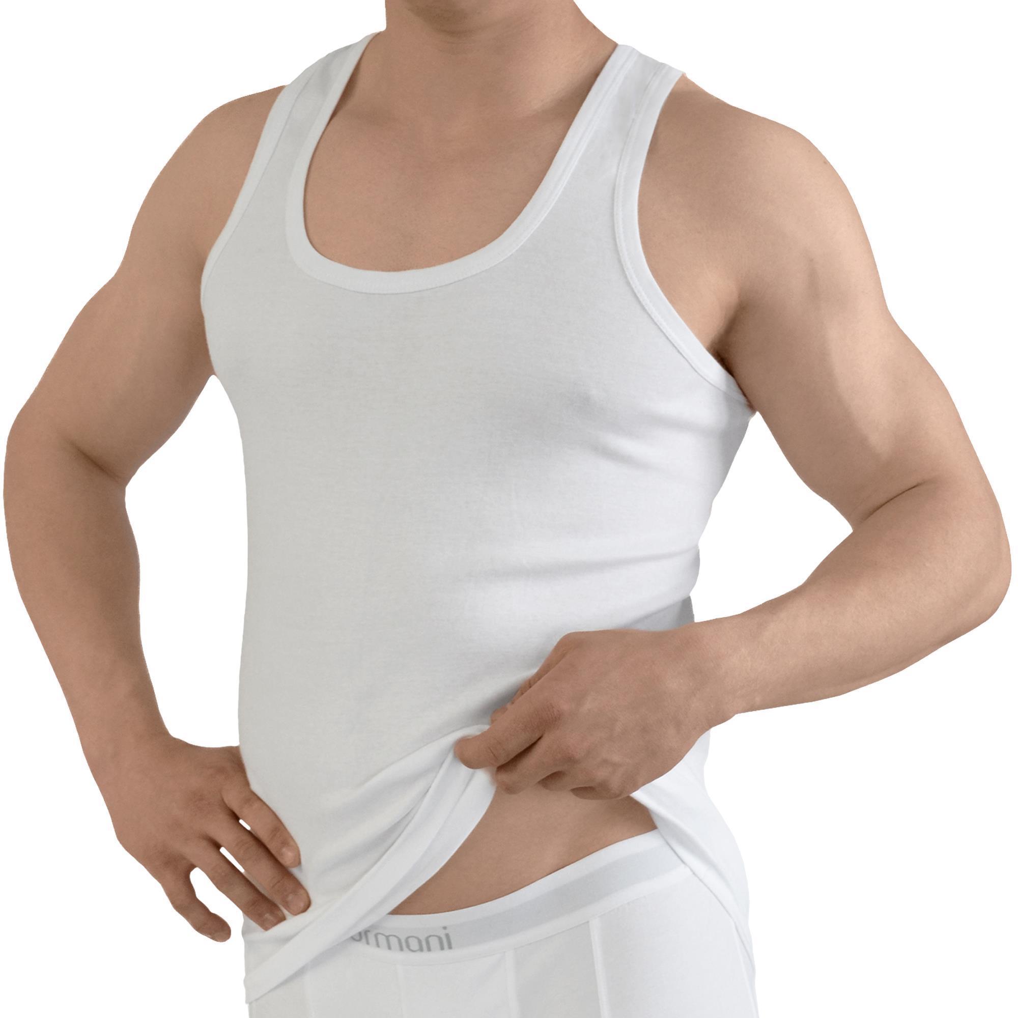 Thumbnail - Normani, Herren, Shirt, 5 Stück Herren-Unterhemd Rambo, Weiss, (4XL)