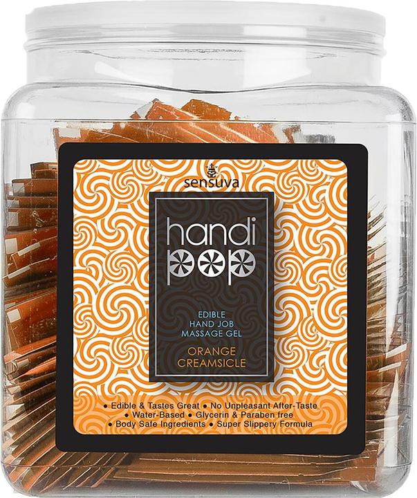 Actual product image Sensuva handipop edible massage gel orange creamsicle 6 ml