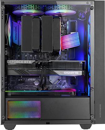 Produktbild Mars Gaming Boitier Moyen Tour Atx Mc-Air RGB Avec Panneau Vitré (Noir) (Mini-ITX, ATX)