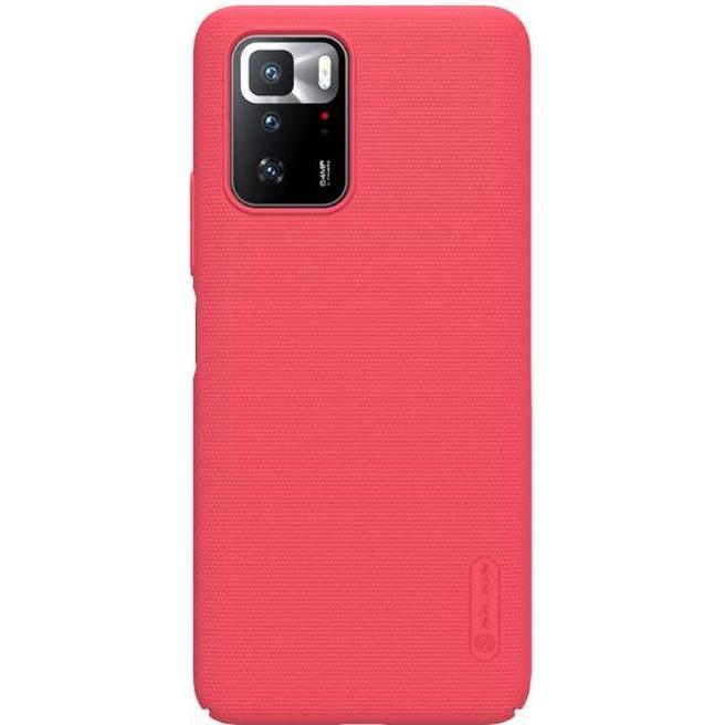 Nillkin Super Frosted Shield Series (Xiaomi Redmi Note 10 Pro 5G), Smartphone Hülle, Rot