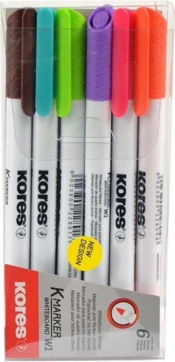 Productafbeelding Kores Whiteboard set Fijn M22846Set van 61mm rondjes (6x)