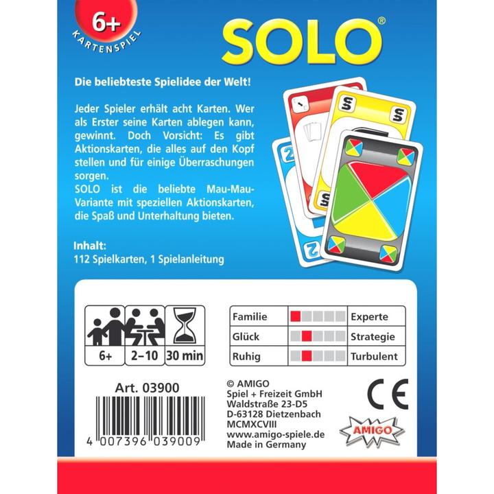 Image du produit Amigo Solo (Allemand, 2 - 10 Joueur)