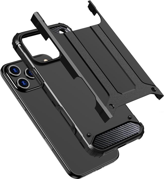 Actual product image Hurtel Hybrid Armor Case für iPhone 17 Pro Max - Schwarz (Apple iPhone 17 Pro Max)
