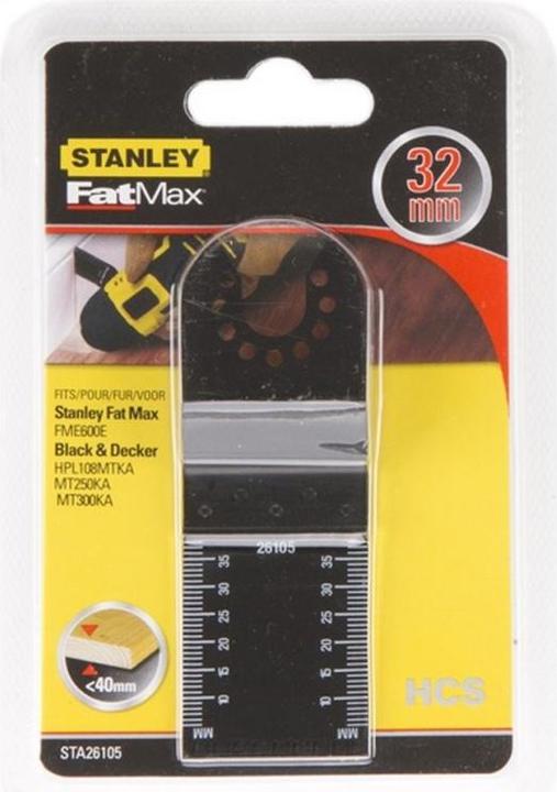 Actual product image Stanley Multi-Tool precision saw blade HCS 32x40mm, 15 TPI, for wood <40mm