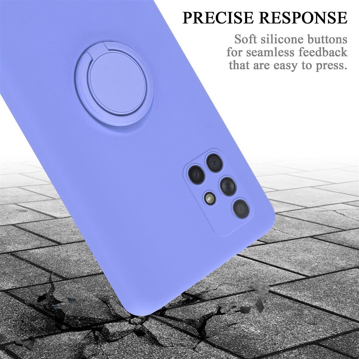 Thumbnail - Cadorabo TPU Liquid Ring Silicone Case Hülle (Samsung Galaxy M40s), Smartphone Hülle, Violett
