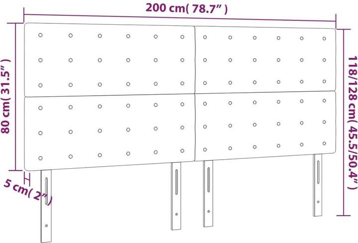 Actual product image vidaXL Kalel (200 x 5 x 128 cm)