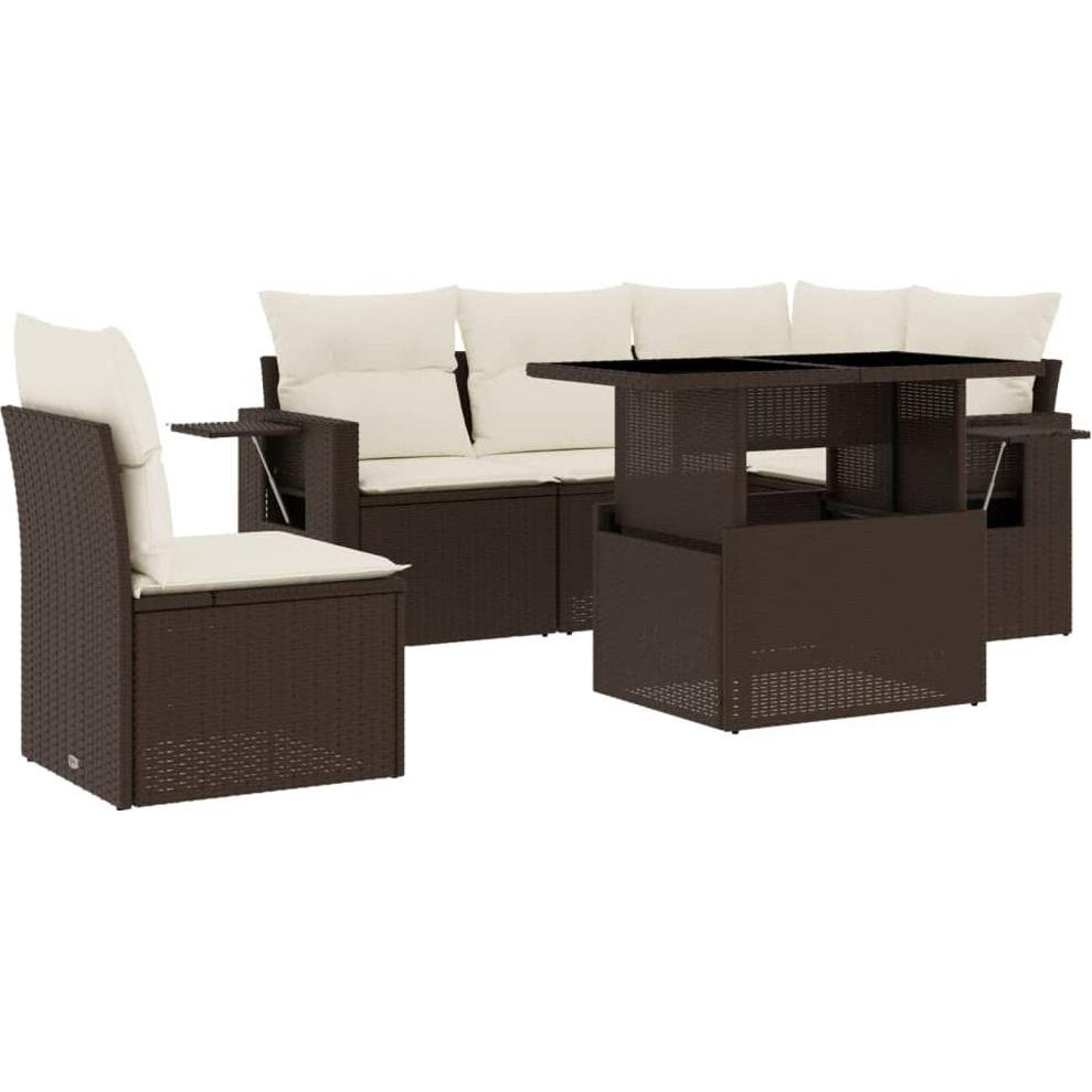 VidaXL, Gartenlounge, 10-tlg. Garten-Lounge-Set mit Kissen