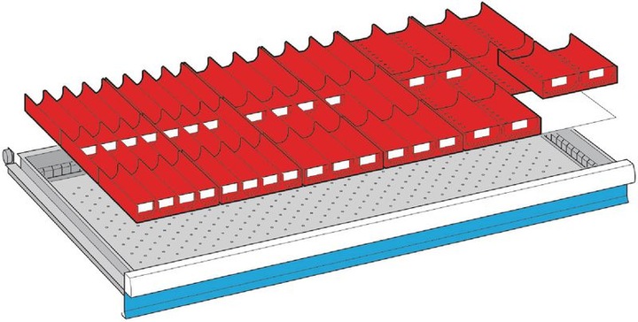 Produktbild Lista Einteilungsmaterialsatz 54x27 E