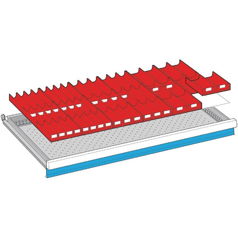 Lista, Lagerbehälter, Einteilungsmaterialsatz 54x27 E