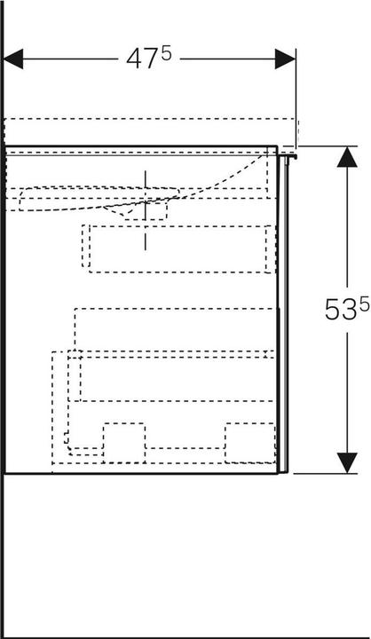 Produktbild Geberit 500.612.16.1 (89 x 47.5 x 53.5 cm)