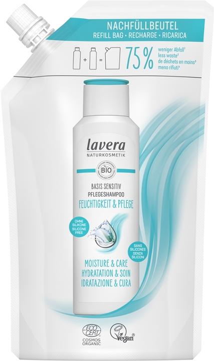 Immagine prodotto Lavera Shampoo basis sensitiv Feuchtigkeit & Pflege Nachfüllbeutel 500 ml (500 ml, Shampoo liquido)