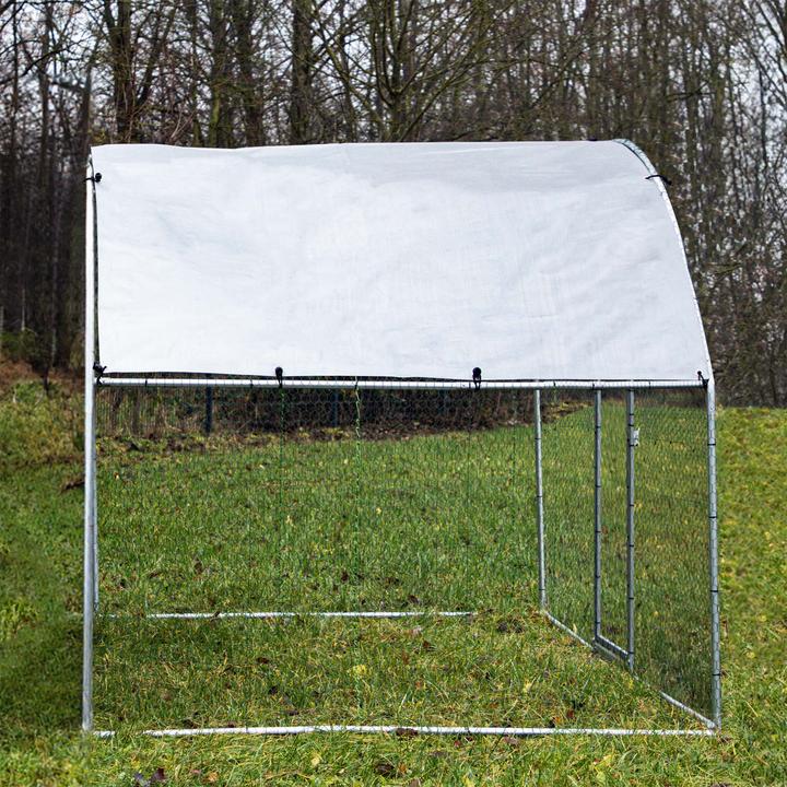 Actual product image Wiltec Fudajo XXL free-range enclosure 2x2.95x2m outdoor enclosure aviary chicken coop animal enclosure