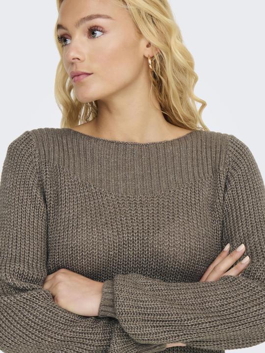 Produktbild JdY Gestricktes U-Boot-Ausschnitt- Kleid Strickkleid (L)