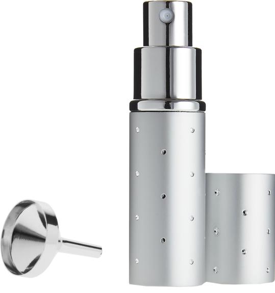Actual product image Pocket atomiser silver for 10 ml + funnel silver in gift box (Perfume set)