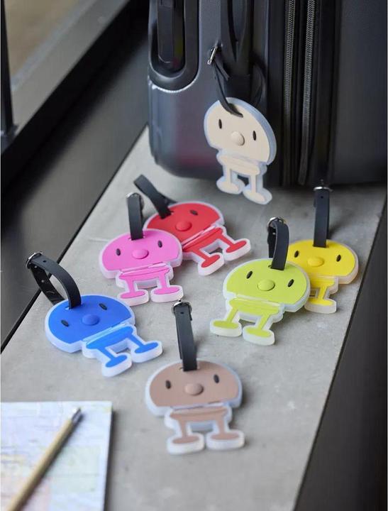 Produktbild Hoptimist Kofferlabel Beige/Schwarz (Schlösser & Anhänger)