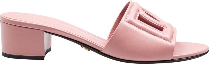 Immagine prodotto Dolce & Gabbana pink leather mule with dg logo (40)