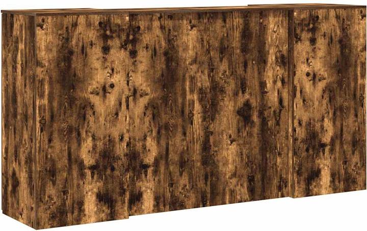Image du produit vidaXL Comptoir d'accueil Chêne fumé 200x50x103,5 cm Bois composite Comptoir d'accueil