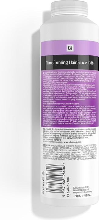 Produktbild John Frieda Frizz Ease Unendlich Smooth Conditioner 500ml (500 ml)