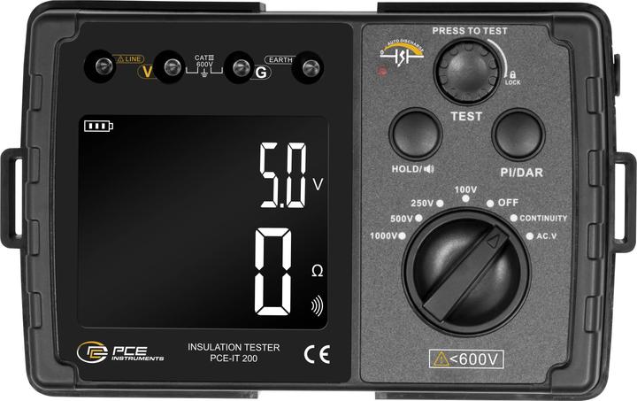 Produktbild PCE Instruments Isolationsmessgerät (CAT I, CAT III 600V)