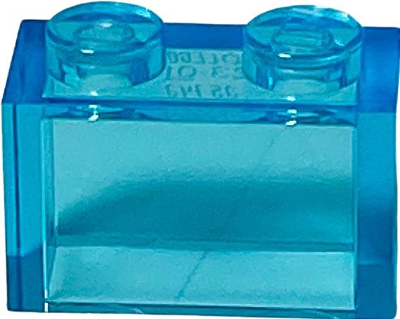 Produktbild LEGO 1x2 Steine Transparent Hellblau (3004)