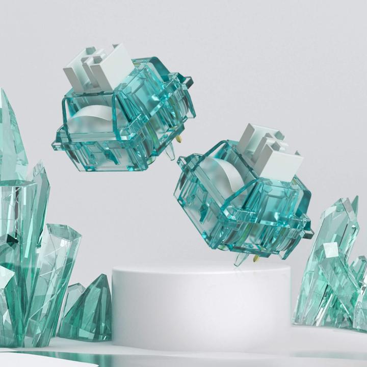 Actual product image Akko Stellar Rose Switches, mechanisch, 5-Pin, linear, MX-Stem, 37g - 45 Stück