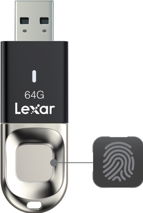 Produktbild Lexar JumpDrive Fingerprint F35 (64 GB, USB-A)