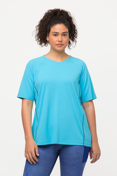 Produktbild Ulla Popken T-Shirt, UV-Schutz 50+, V-Ausschnitt, Halbarm (42, 44)