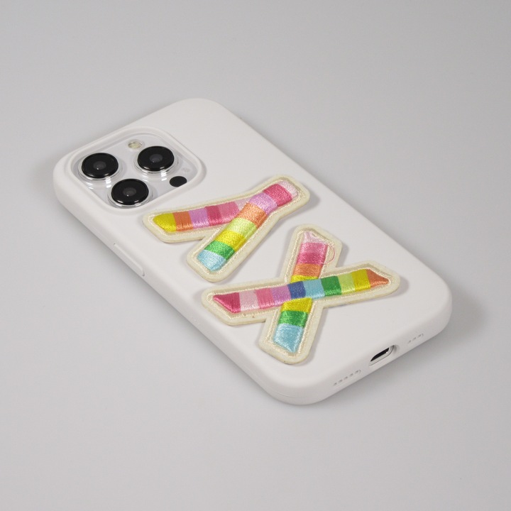 Image du produit PhoneLook Autocollant sticker pour téléphone/tablette/ordinateur brodé en 3D Lettre C